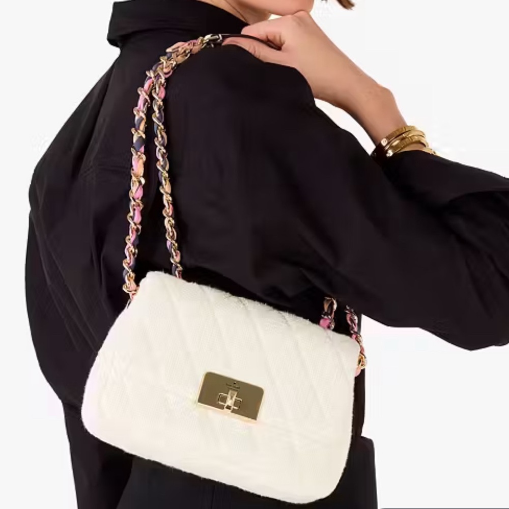 Kate Spade Carey Tweed Small Chain handbag - NWT